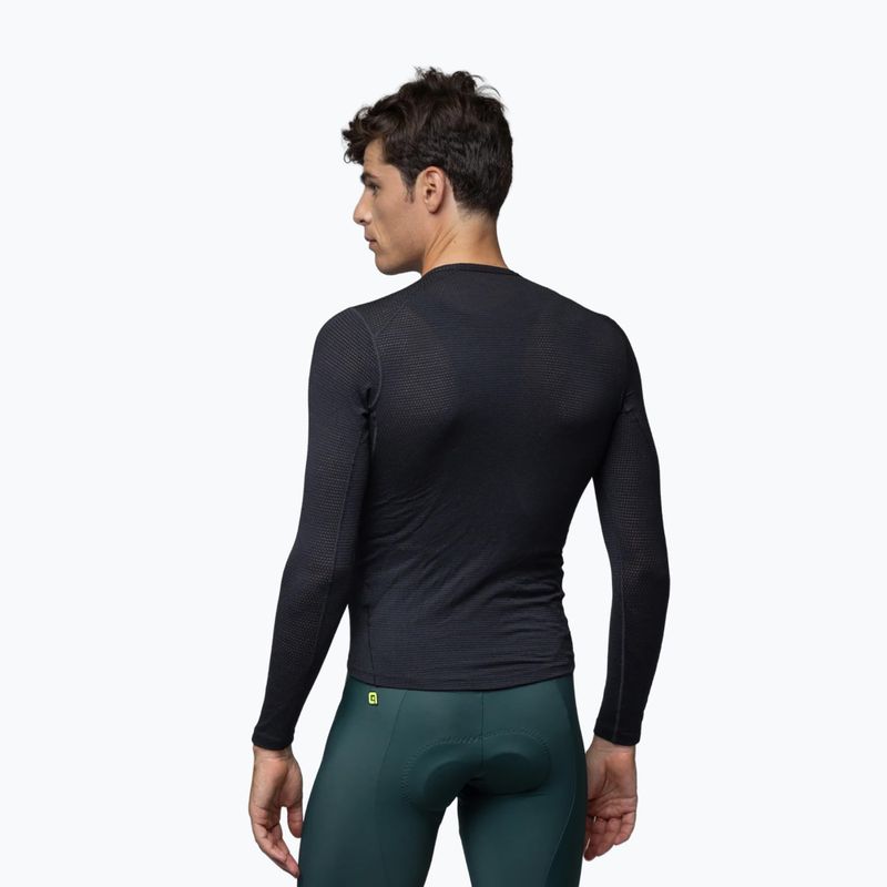 Men's cycling base layer Alé Merino LS nero/black 2