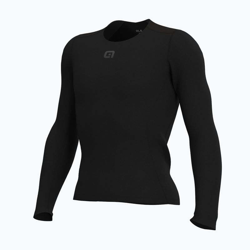 Men's cycling base layer Alé Merino LS nero/black 8