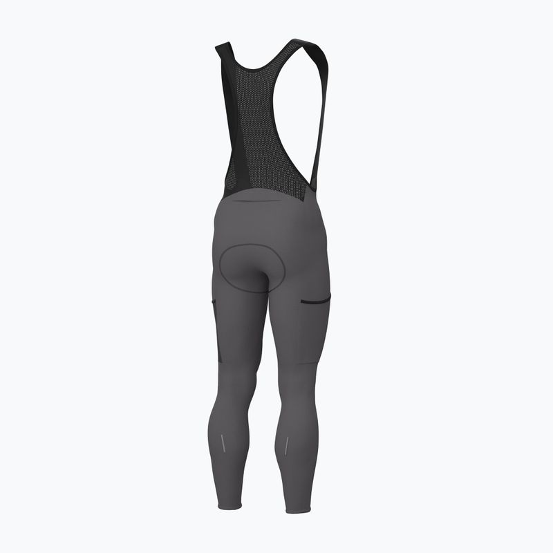 Men's cycling shorts Alé Stones Cargo 2.0 Bibtights acciaio/steel 2