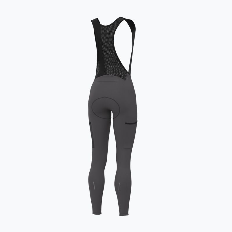 Women's cycling trousers Alé Stones Cargo 2.0 Bibtights acciaio/steel 2