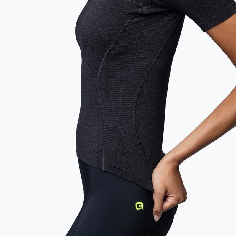 Women's cycling base layer Alé Merino SS nero/black 5