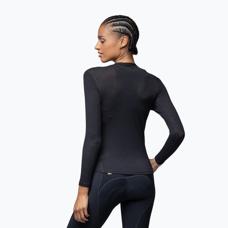 Women's cycling base layer Alé Merino LS nero/black 2