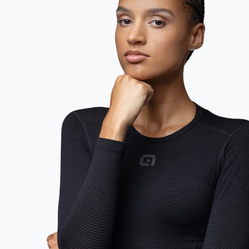 Women's cycling base layer Alé Merino LS nero/black 5