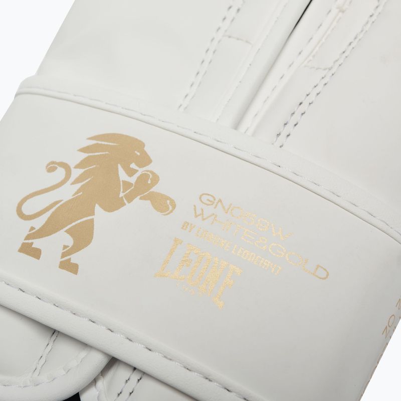 Boxing gloves LEONE 1947 Idol white/gold 8