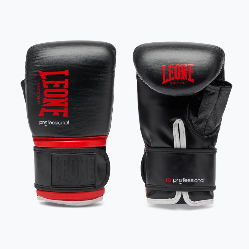 LEONE 1947 Professional black boxing gloves