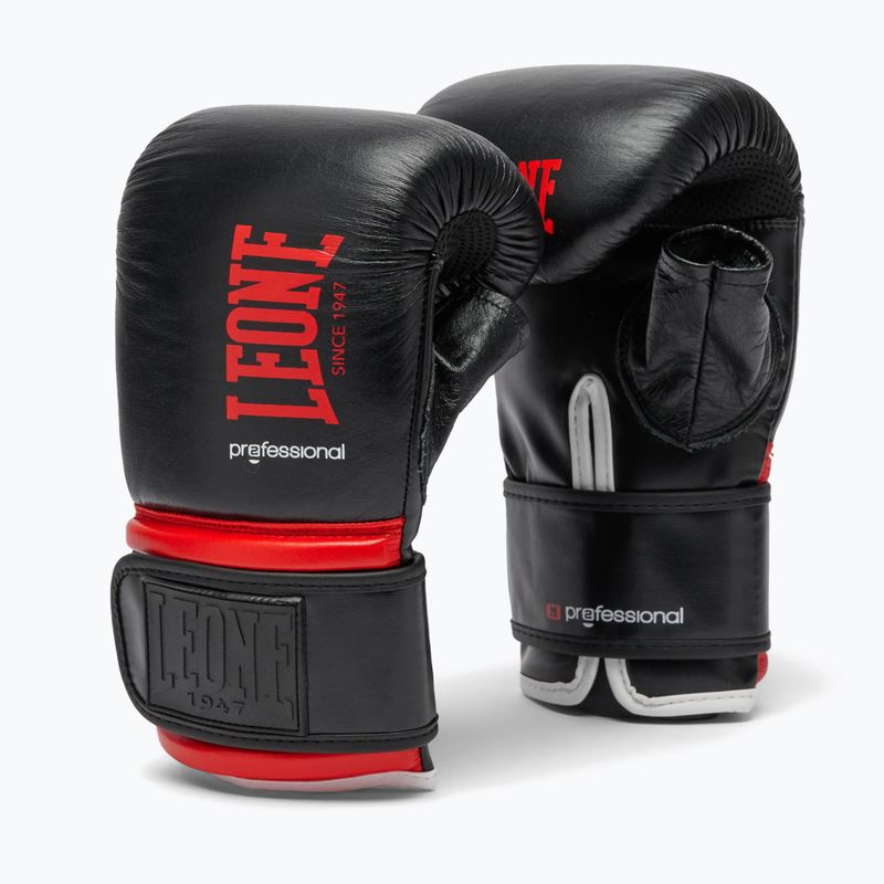 LEONE 1947 Professional black boxing gloves 2