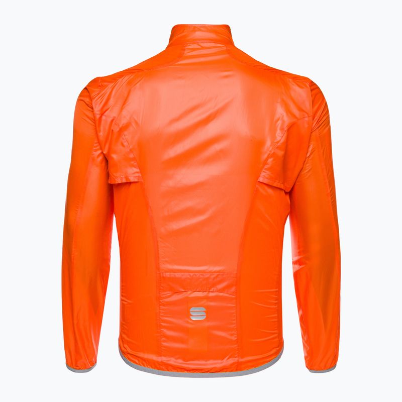 Men's Sportful Hot Pack Easylight cycling jacket orange 1102026.850 2