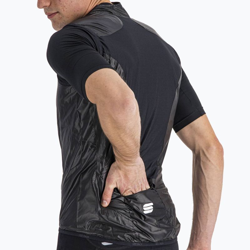 Men's Sportful Hot Pack Easylight cycling waistcoat black 1102027.002 4