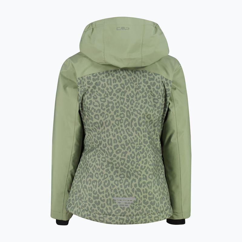 Children's ski jacket CMP 39W2085 green tea/salvia 2