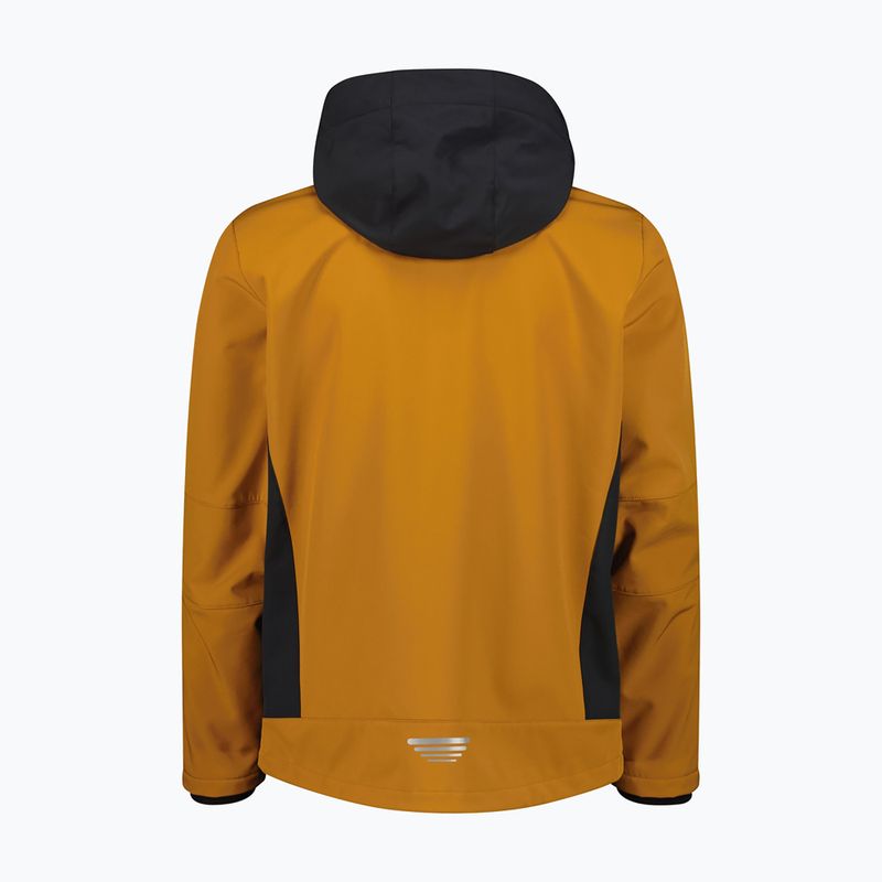 Men's softshell jacket CMP 3A01787N Zip Hood caramel/antracite 2