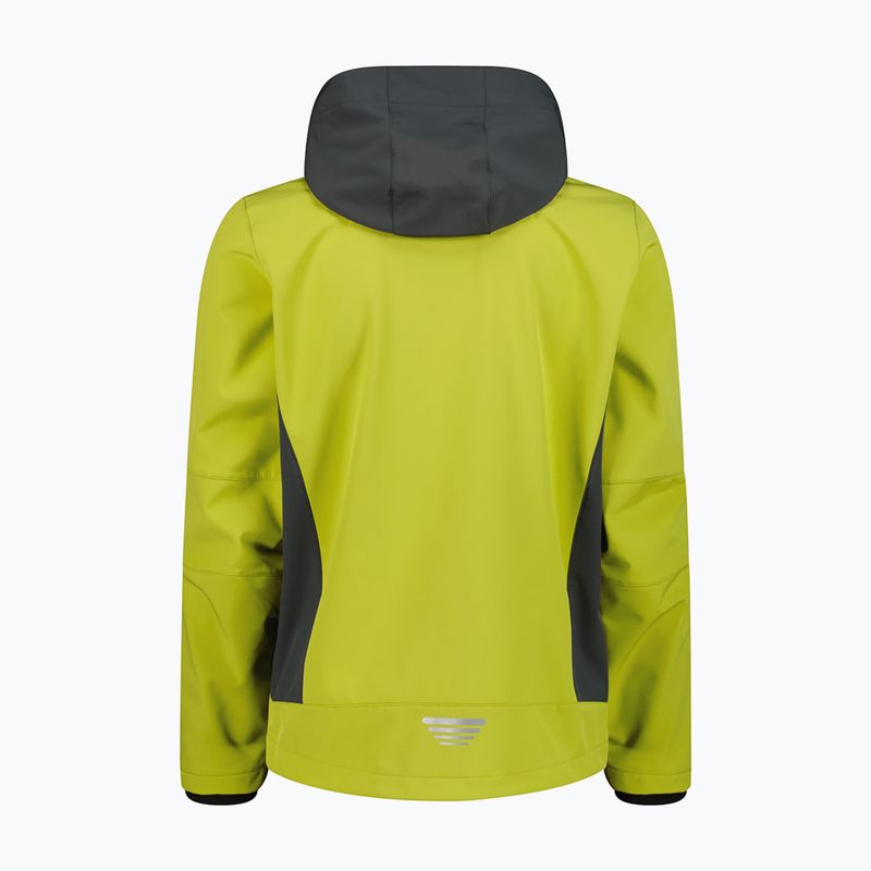 Men's softshell jacket CMP 3A01787N Zip Hood cardamom/black pine 2