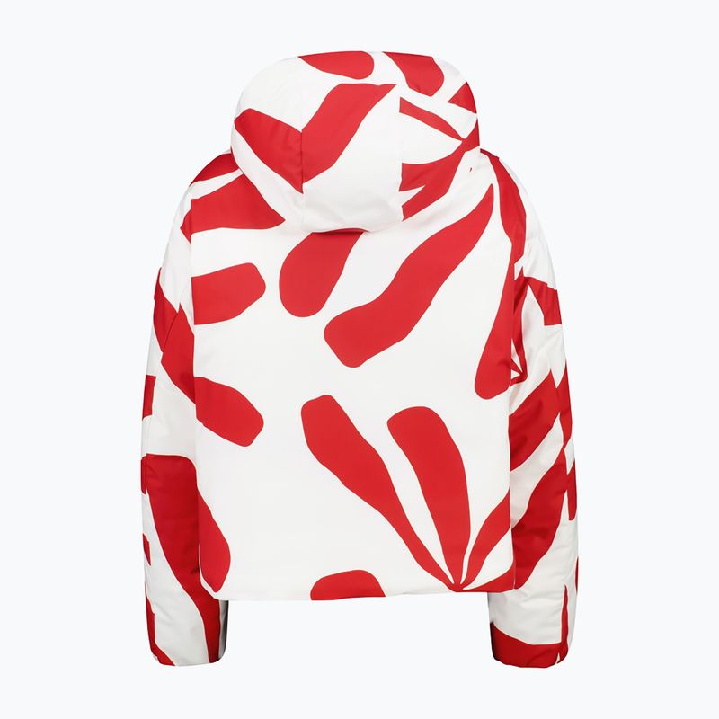 Women's ski jacket CMP Fix Hood red/b.co gesso 2