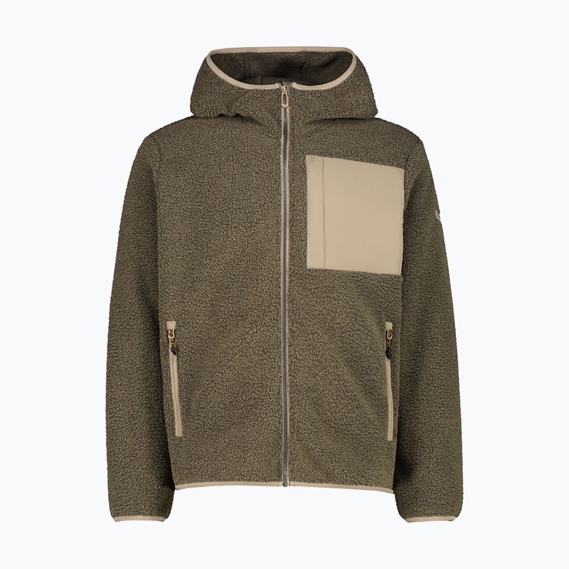 Men's insulated coat CMP 36K2247 Fix Hood Parka teak mel