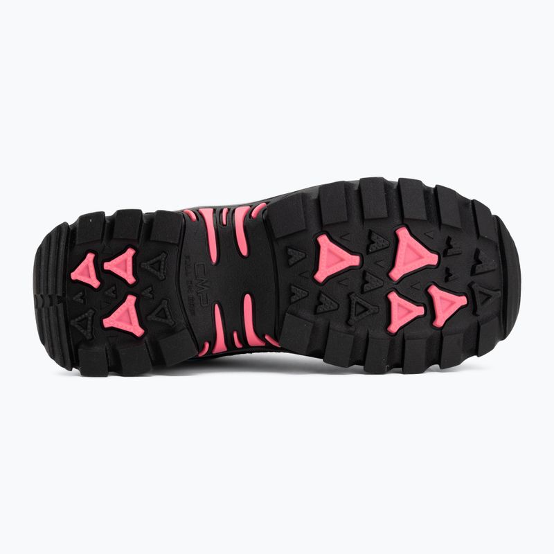 Children's trekking boots CMP Rigel 2.0 Low Waterproof grey/acquarius/pink fluo 4