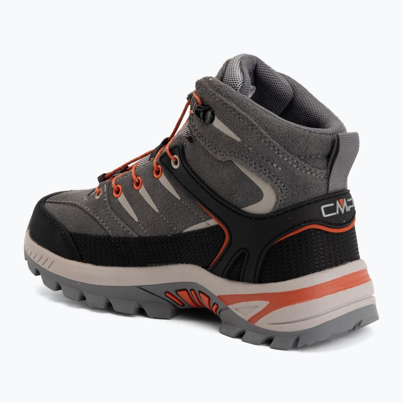 Children's trekking boots CMP Rigel 2.0 Mid Waterproof grey/brick 3