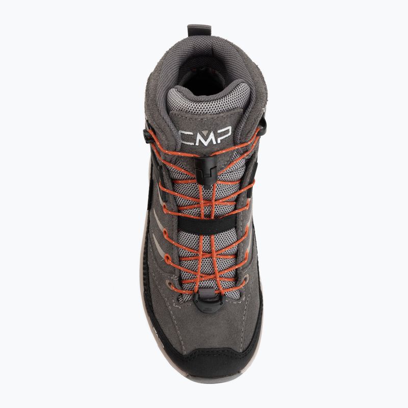 Children's trekking boots CMP Rigel 2.0 Mid Waterproof grey/brick 5