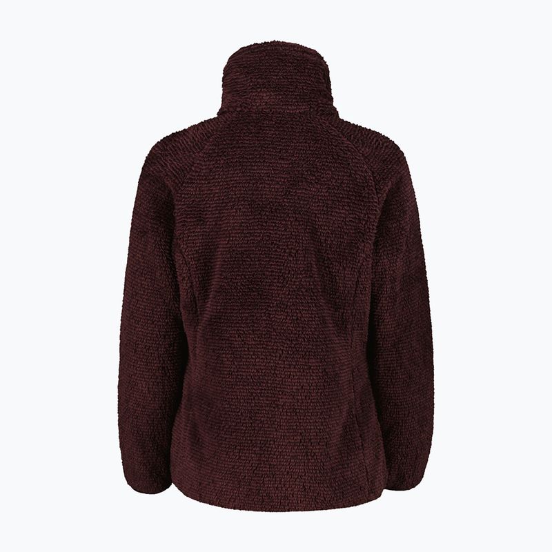 Women's fleece sweatshirt CMP 36P2506 black berry/lighter 2