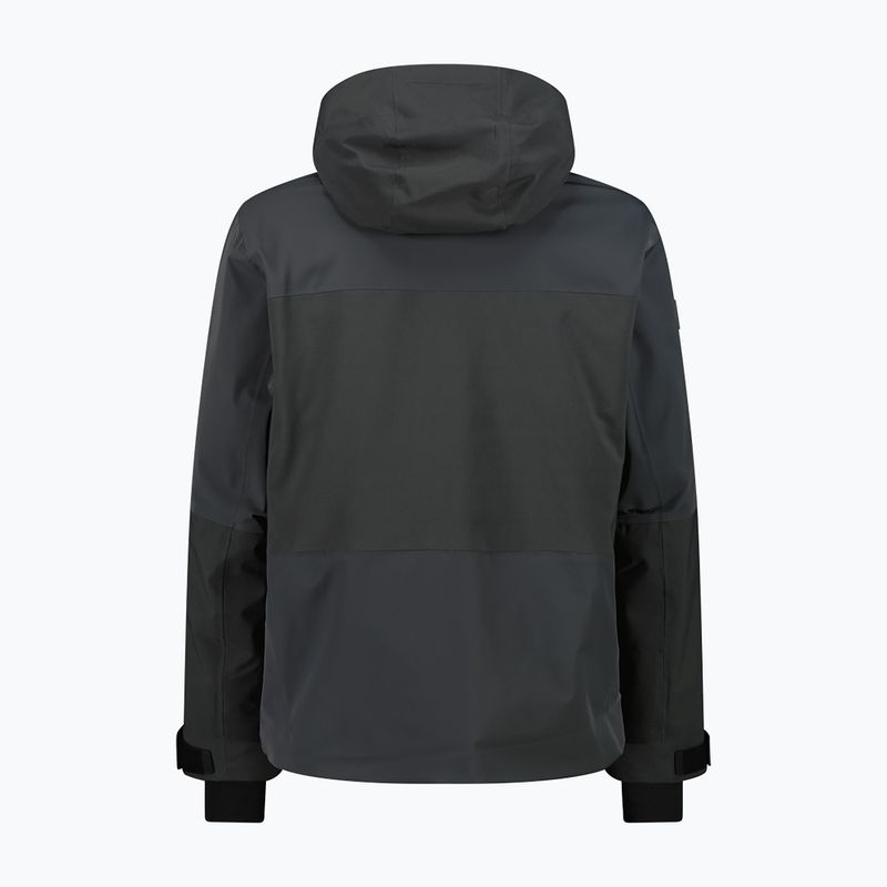 Men's ski jacket CMP 36W0027 Fix Hood black pine 2