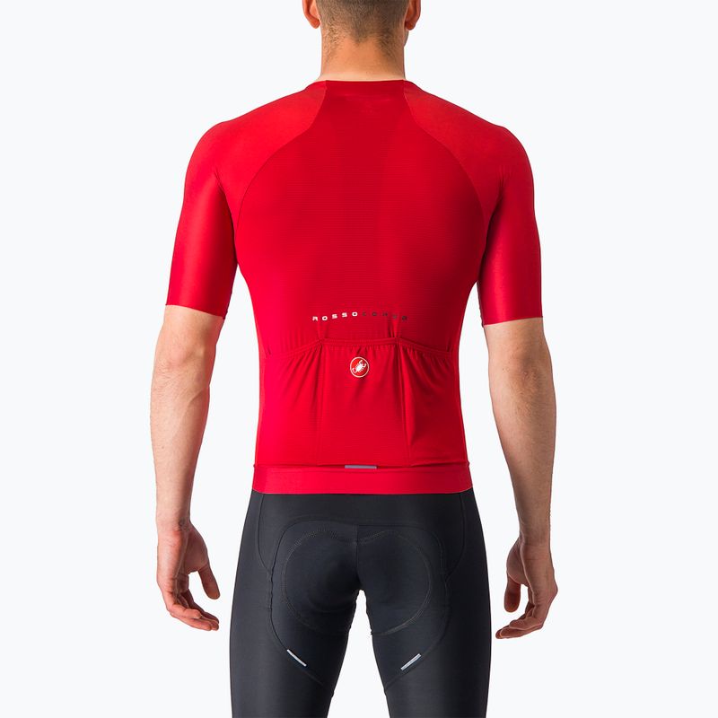 Men's Castelli Aero Race 7.0 rich red cycling jersey 3