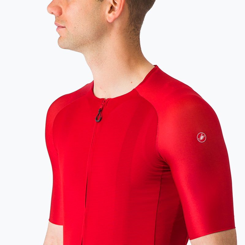 Men's Castelli Aero Race 7.0 rich red cycling jersey 5