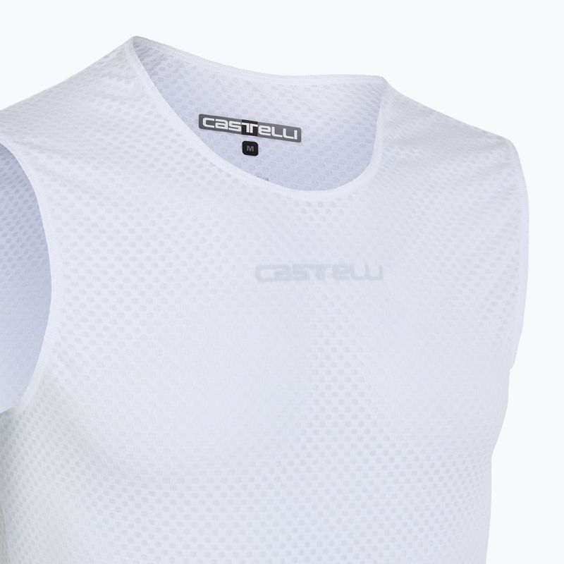 Men's cycling jersey Castelli Pro Mesh 2.0 Sleeveless white 3