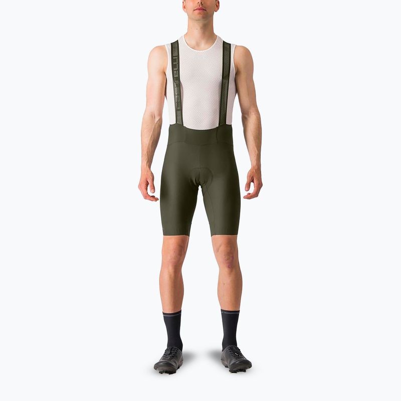 Men's Castelli Espresso deep green cycling shorts