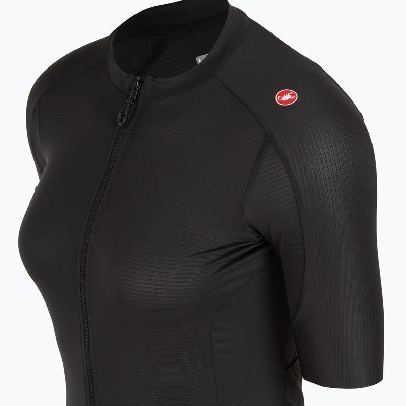 Women's cycling jersey Castelli Espresso light black 3