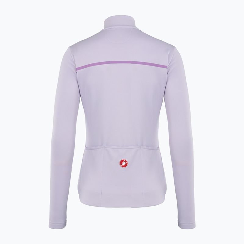 Women's cycling sweatshirt Castelli Sinergia 2 Jersey FZ W purple mist/purple dew 2