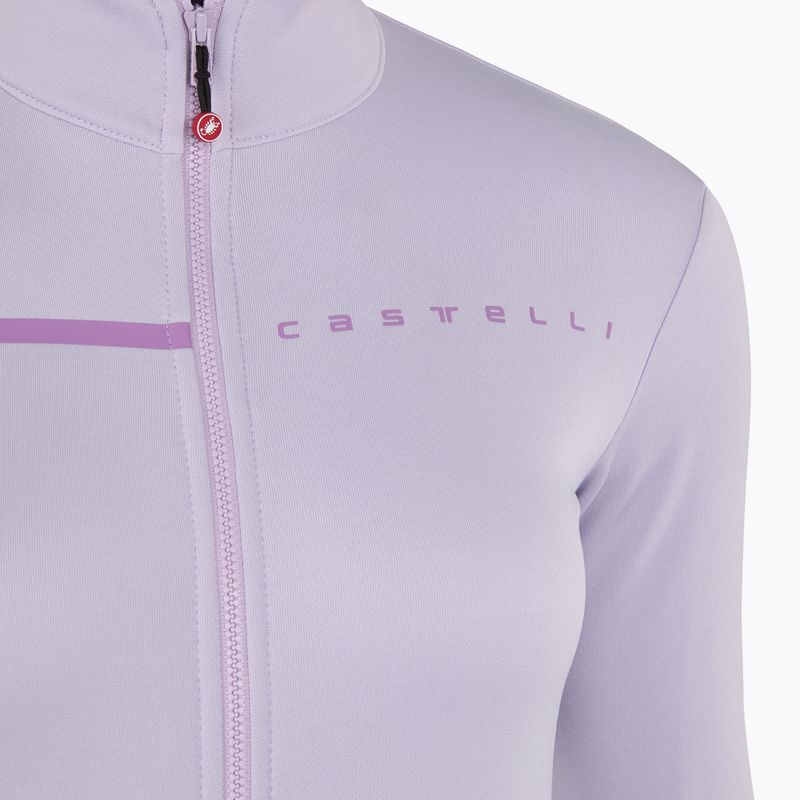 Women's cycling sweatshirt Castelli Sinergia 2 Jersey FZ W purple mist/purple dew 3