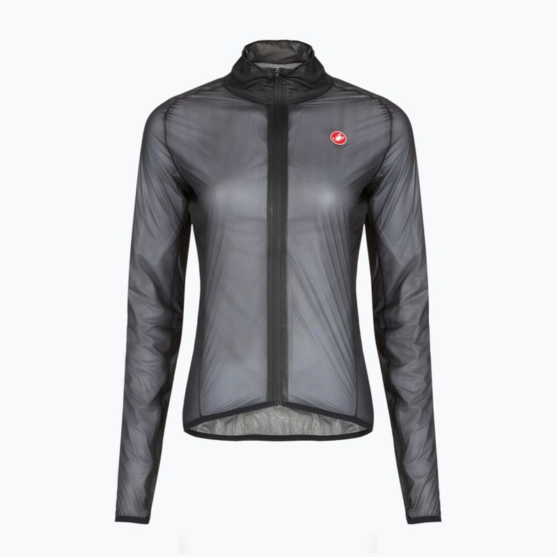 Women's cycling jacket Castelli Squall Shell W light black/silver gray