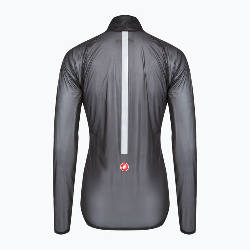 Women's cycling jacket Castelli Squall Shell W light black/silver gray 2