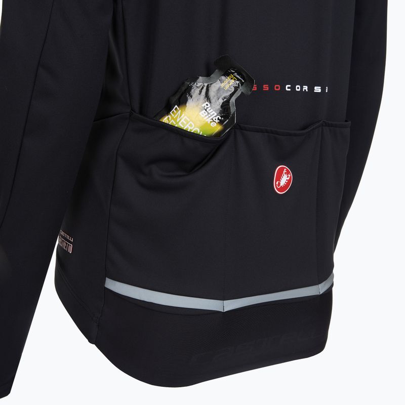 Men's cycling jacket Castelli Perfetto Air light black 4