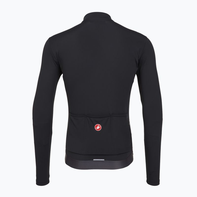 Men's cycling sweatshirt Castelli Espresso Thermal light black 2