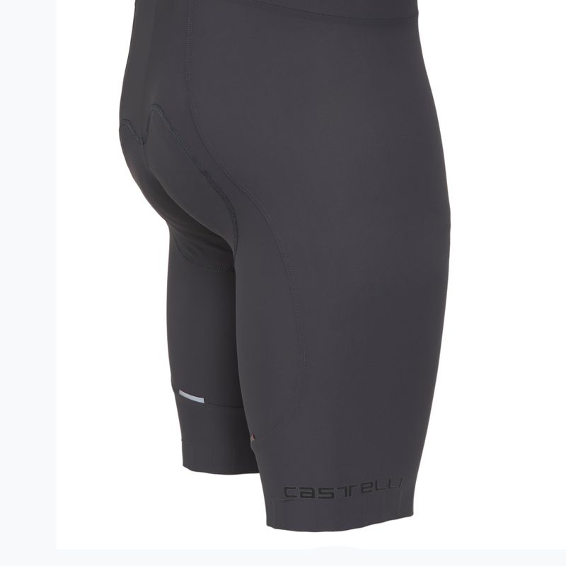 Men's Castelli Espresso smoky gray cycling shorts 4