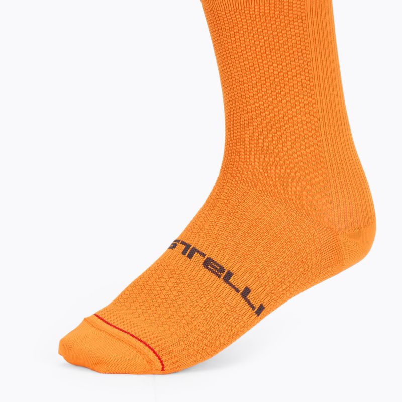 Men's socks Castelli Espresso 18 vivid orange 3