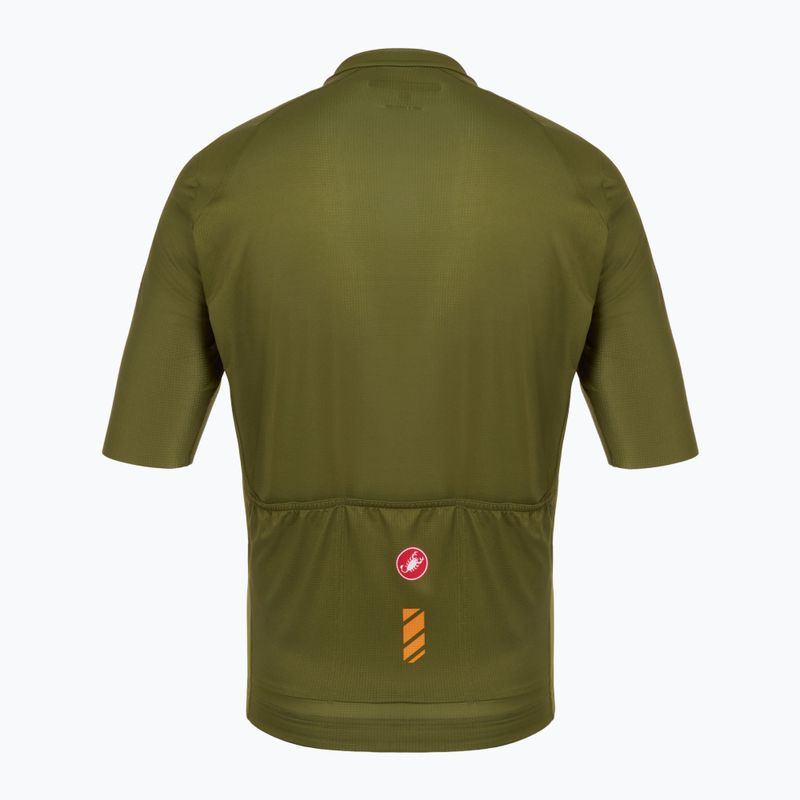 Men's Castelli Unlimited Entrata 3 sage cycling jersey 2