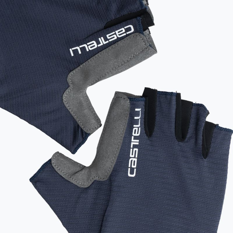 Men's Castelli Espresso belgian blue cycling gloves 3