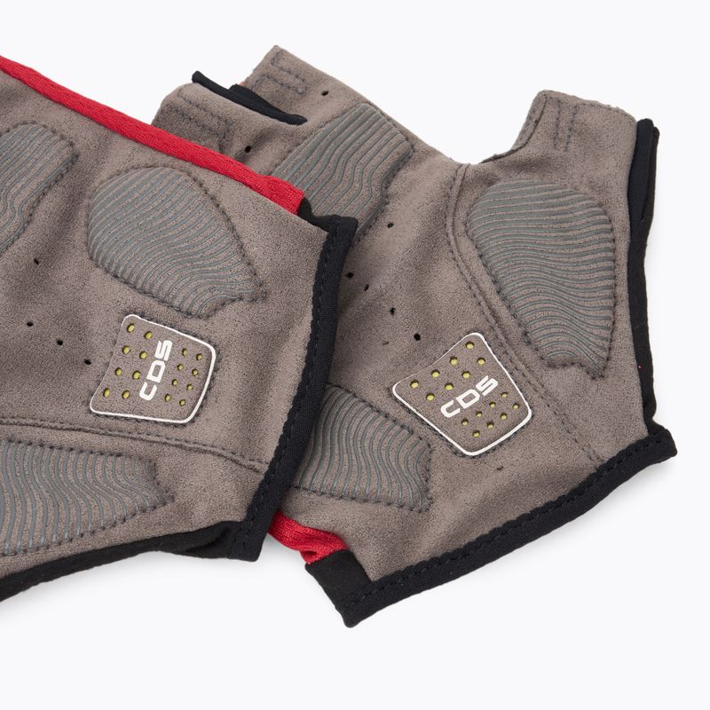 Men's Castelli Entrata V rich red cycling gloves 7