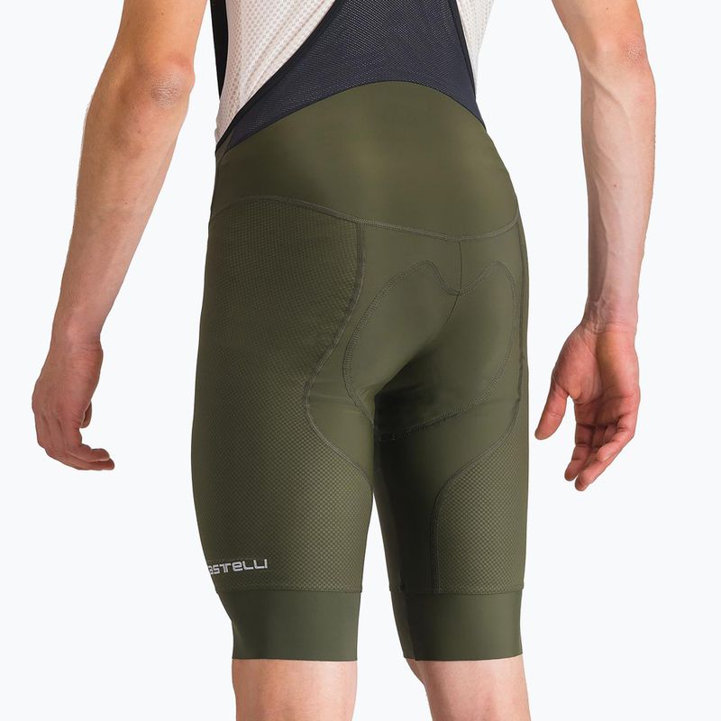 Men's Castelli Competizione 2 deep green cycling shorts 4
