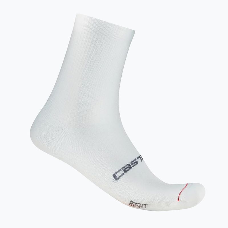 Castelli men's socks Espresso 12 white