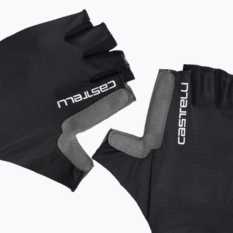 Women's cycling gloves Castelli Espresso light black 4
