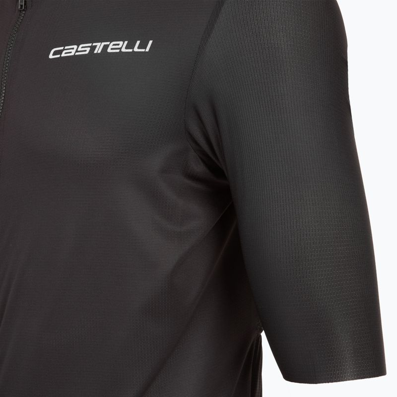 Men's Castelli Unlimited Entrata 3 light black cycle jersey 3