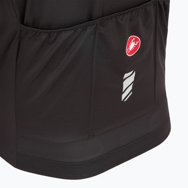 Men's Castelli Unlimited Entrata 3 light black cycle jersey 5