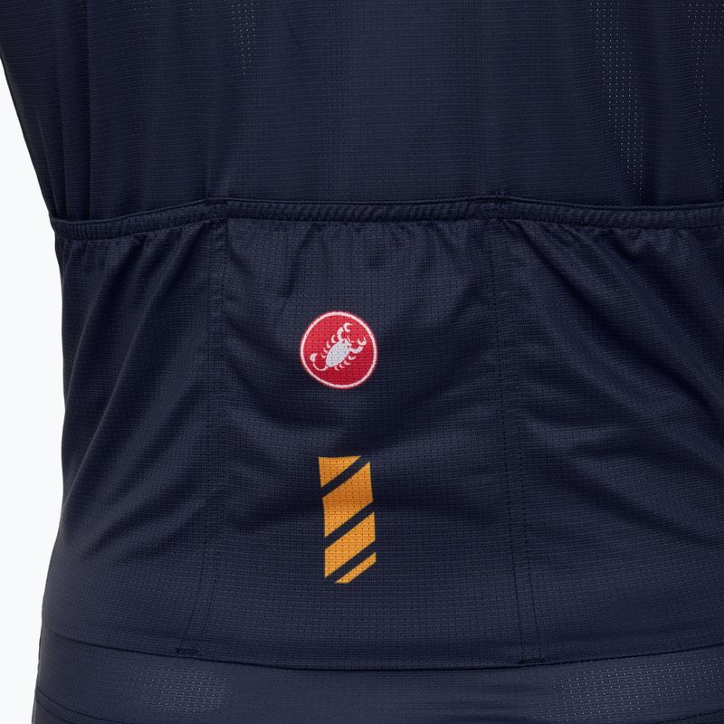 Men's Castelli Unlimited Entrata 3 belgian blue cycle jersey 4