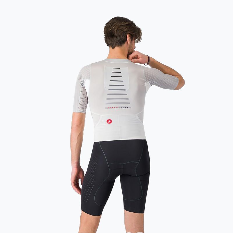 Men's cycling suit Castelli Free Sanremo 3 white/black 3