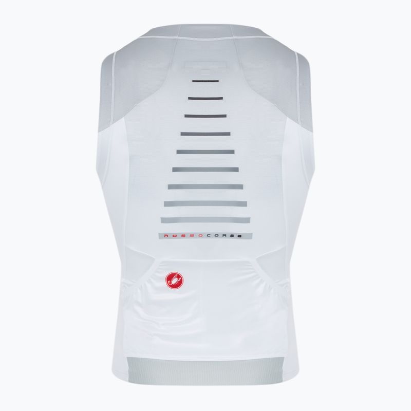 Men's Castelli Free Speed 3 white/silver gray cycle jersey 2