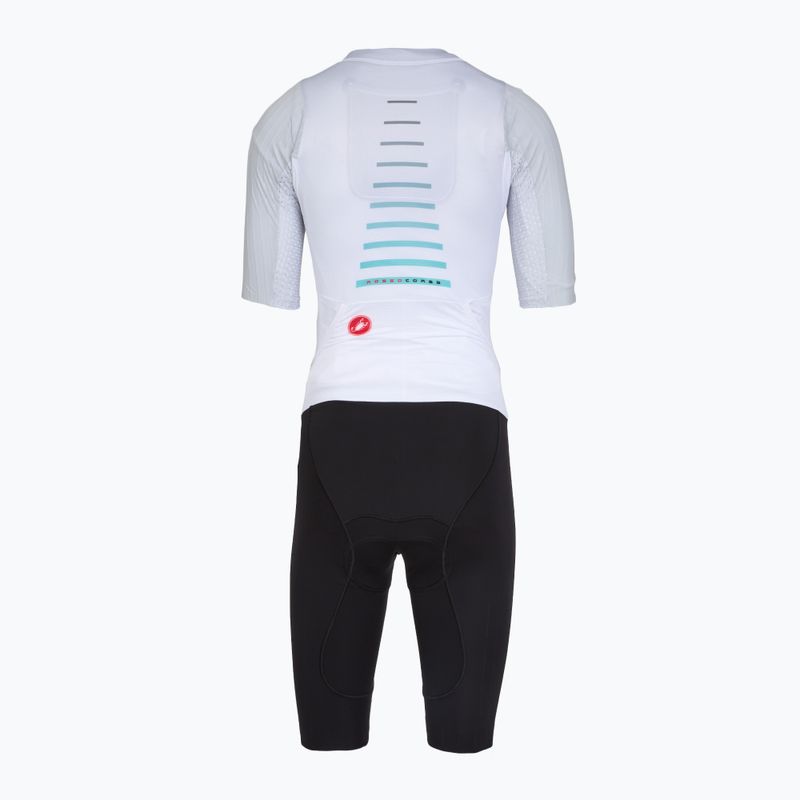 Women's cycling suit Castelli Free Sanremo 3 SS W white/black 2