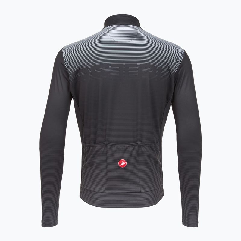 Men's cycling longsleeve Castelli Apice Thermal dark gray/smoky gray/silver gray 2