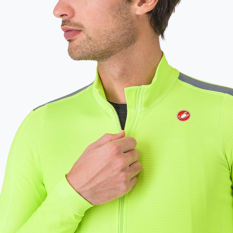 Men's cycling longsleeve Castelli Puro 4 electric lime 3