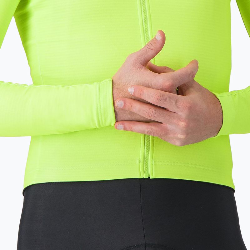 Men's cycling longsleeve Castelli Puro 4 electric lime 5